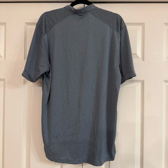 McDonald’s Apparel Collection Unisex Gray Half Zip Short Sleeve Shirt Size M - Picture 2 of 6